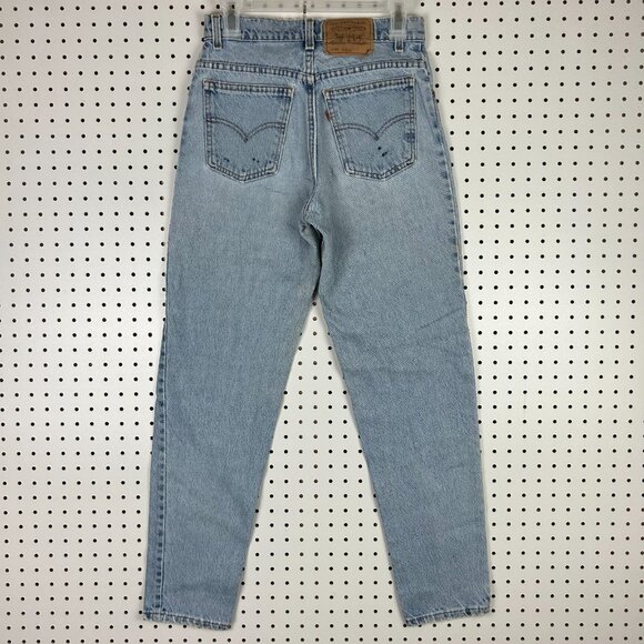Levi's 10950 Light Wash Vintage‎ Jeans 28x31 Distressed 90s USA Orange Tab Worn - Picture 1 of 7